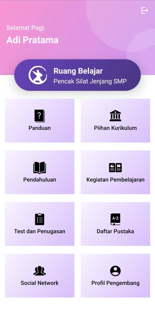 Ruang Belajar Pencak Silat SMP screenshot 3